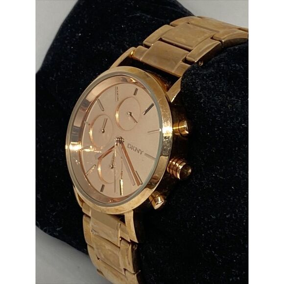 DKNY Lexington NY-8862 Women Stainless Steel Analog Rose Dial Quartz Watch MP693 main image 8